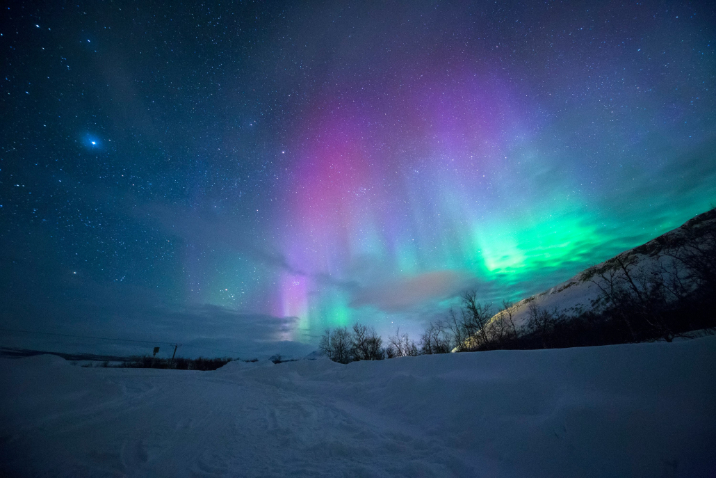 come fotografare l'aurora boreale con smartphone