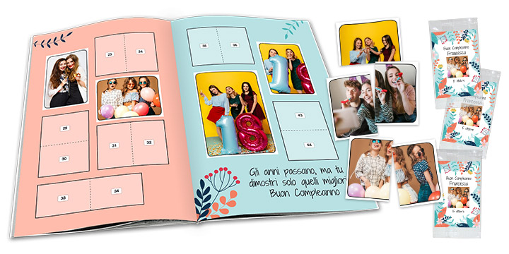 Scatolina Box dei Ricordi per Amica Personalizzata con Foto e Frasi - Idea Regalo  Compleanno Amica