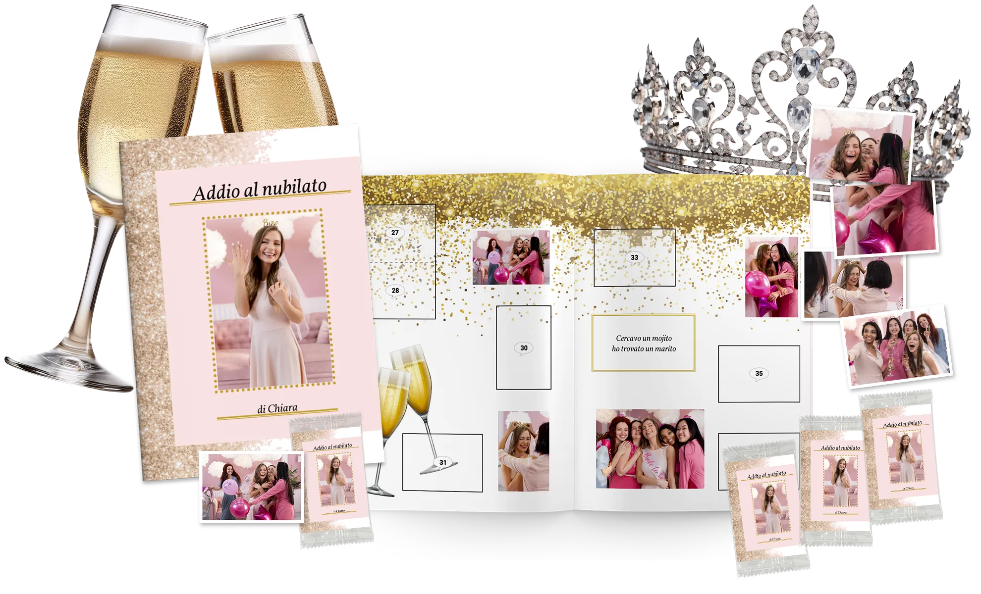 album di figurine festa addio al nubilato