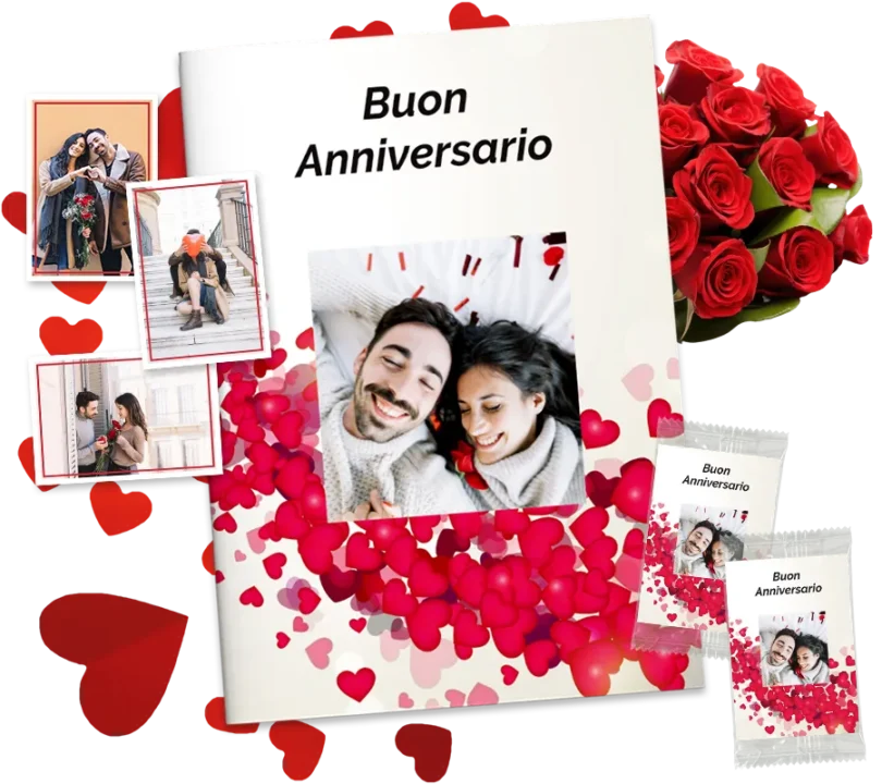 album di figurine regalo di coppia con foto amore