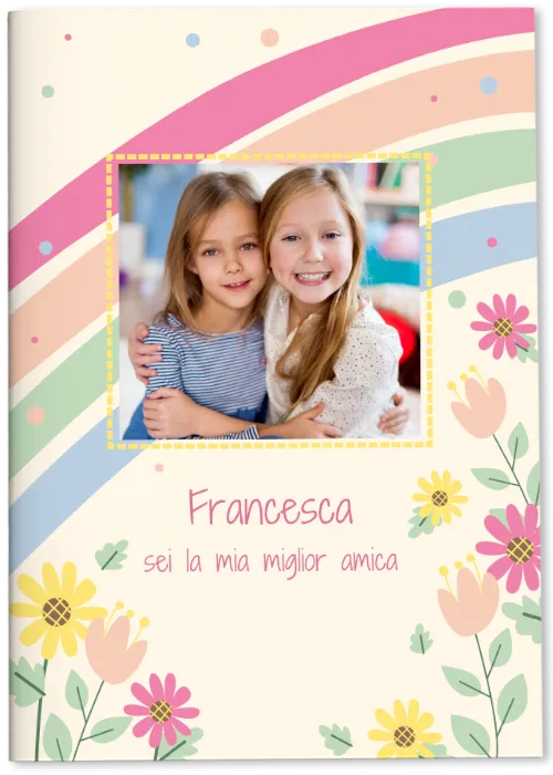 album di figurine personalizzato con foto per regalo amica del cuore amicizia