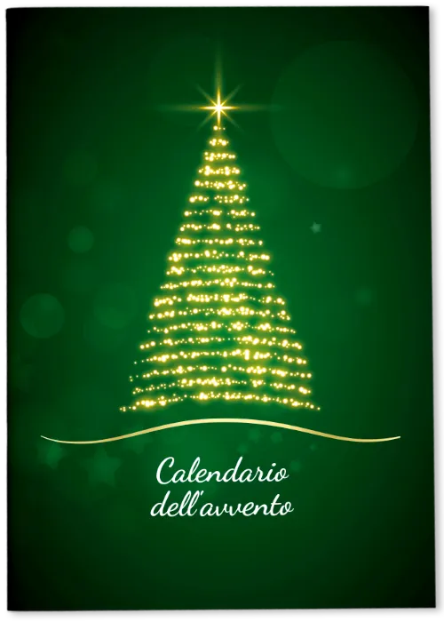 calendario dell'avvento con l'album di figurine personalizzato ocn le tue foto